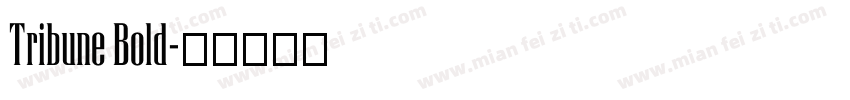 Tribune Bold字体转换